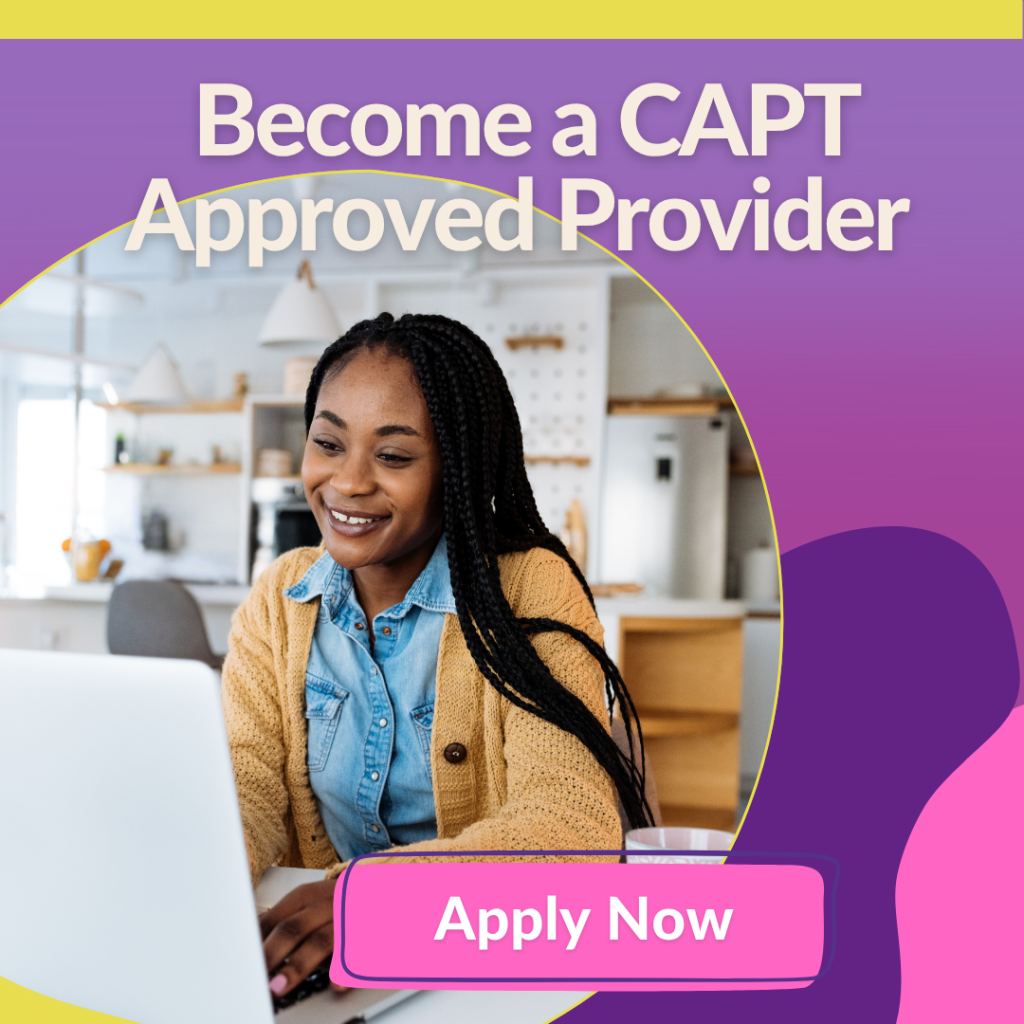become a capt approved provider meeting ad